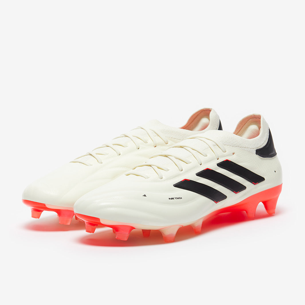 adidas Copa Pure 2 Elite+ Firm Ground - Ivory/Core Black/Solar Red