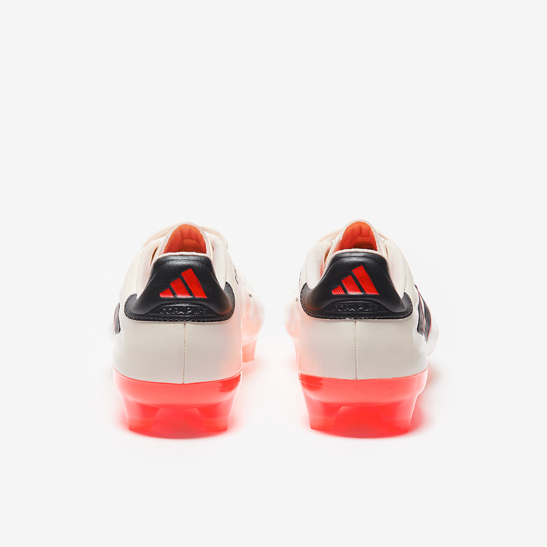 adidas Copa Pure 2 Elite Firm Ground - Ivory/Core Black/Solar Red