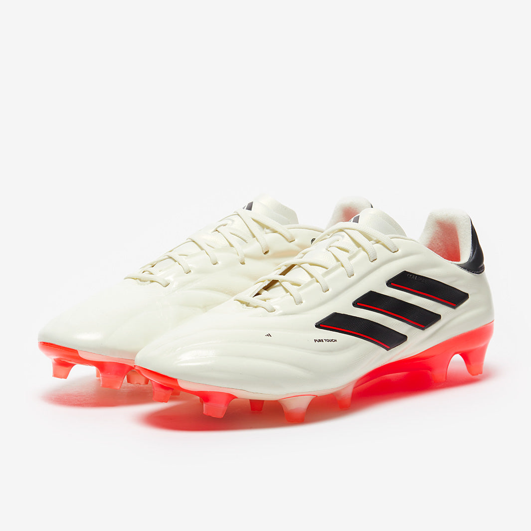 adidas Copa Pure 2 Elite Firm Ground - Ivory/Core Black/Solar Red