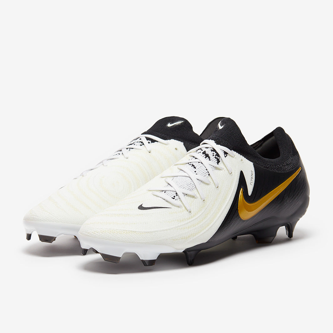 Nike Phantom GX II Pro Firm Ground - White/Black/Metallic Gold