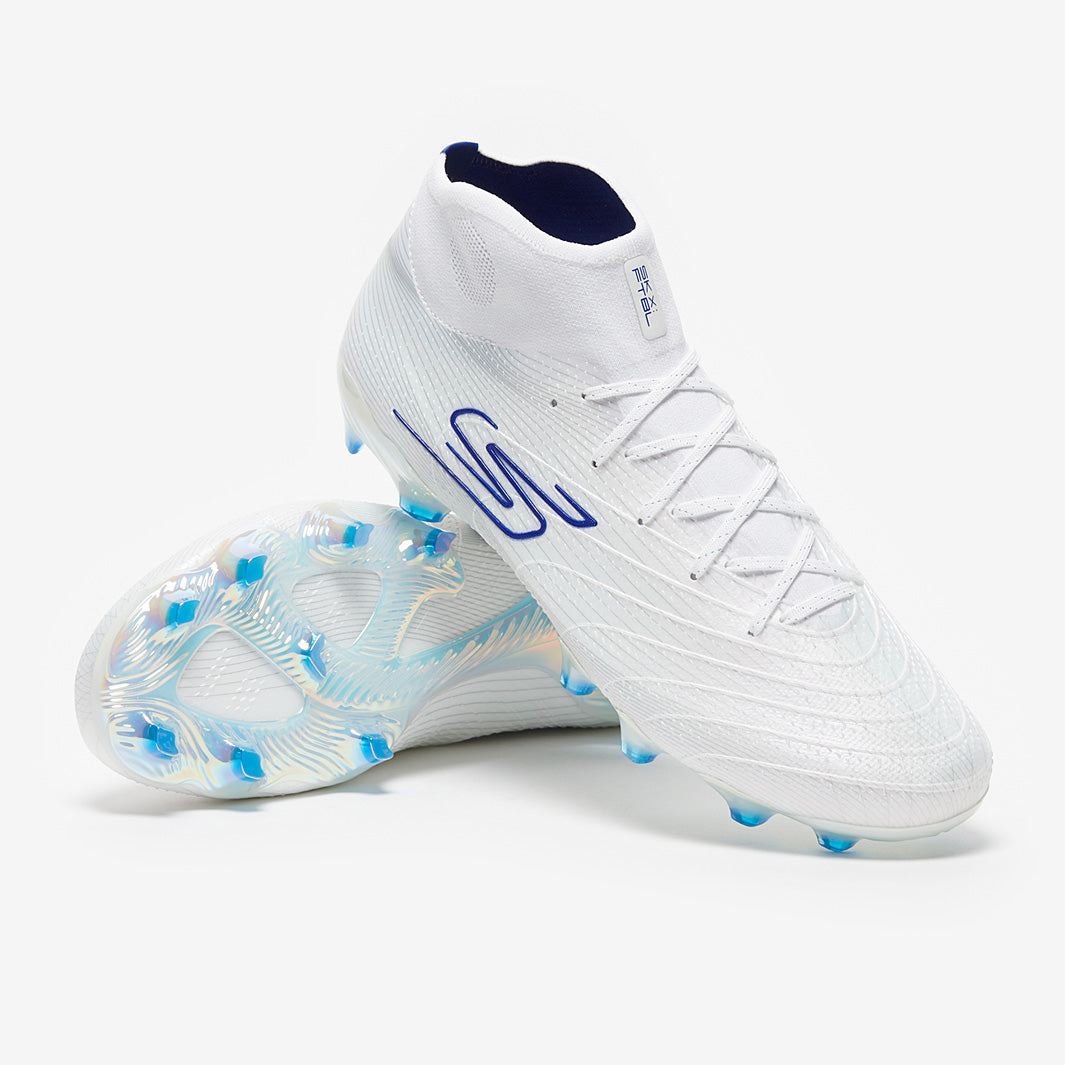 Skechers SKX 01 Firm Ground - White/Blue - Adult Boots