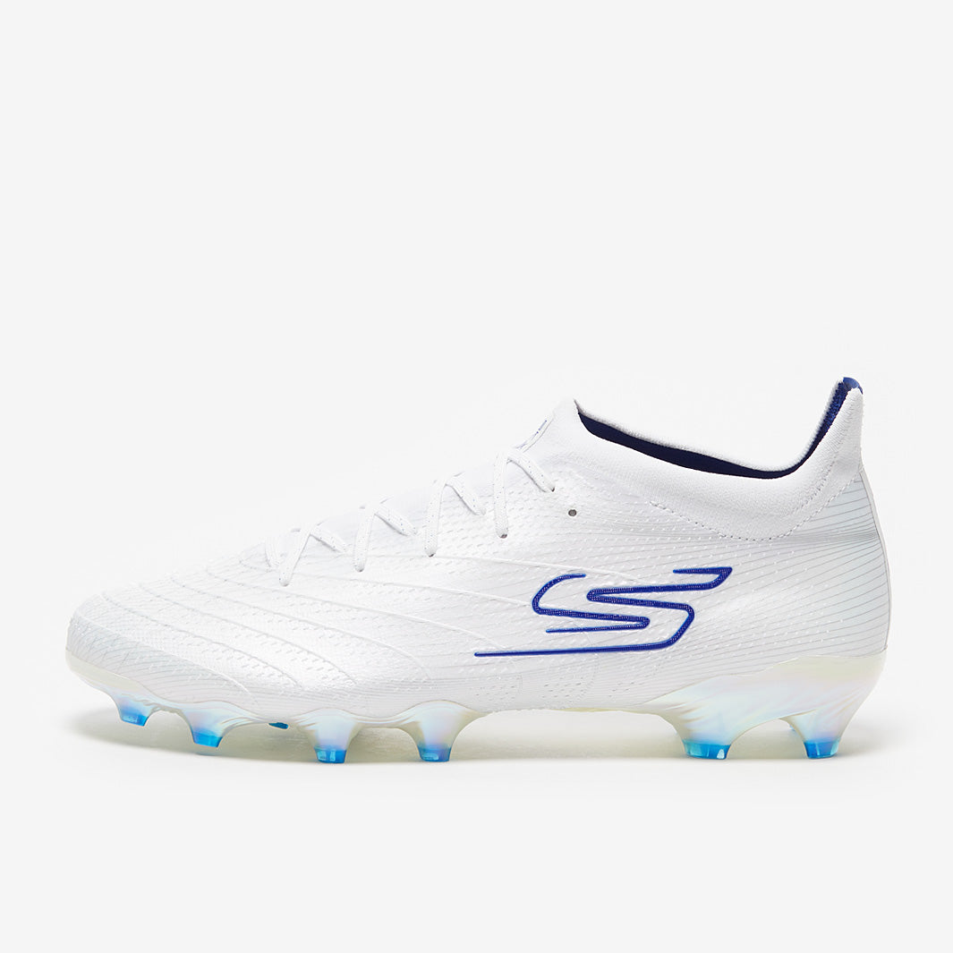 Skechers SKX 01 Low Firm Ground - White/Blue - Adult Boots