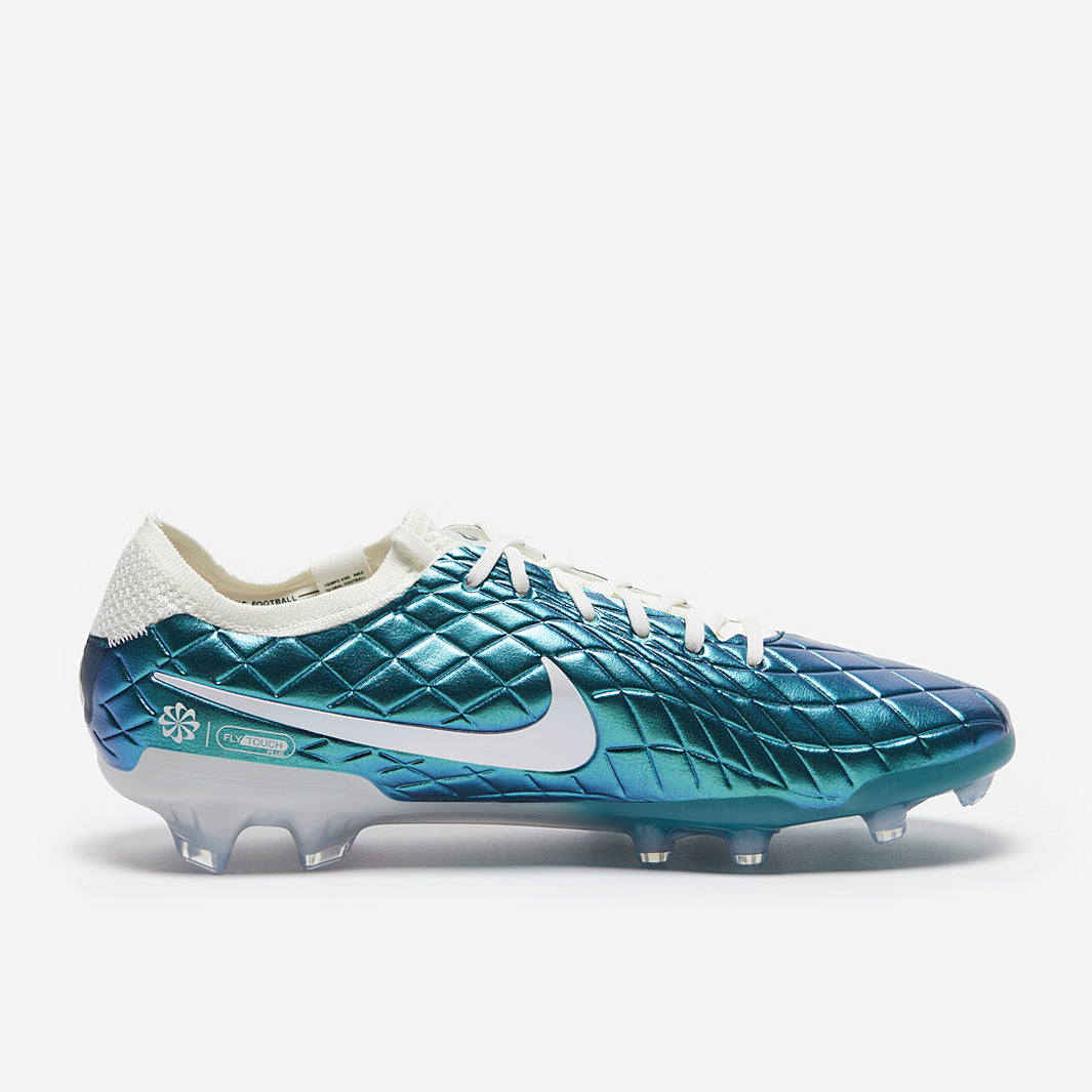 Nike Tiempo メタリックグリーン シューズ Nike Tiempo Legend X Elite FG x Emerald - Dark Atomic Teal/Sail