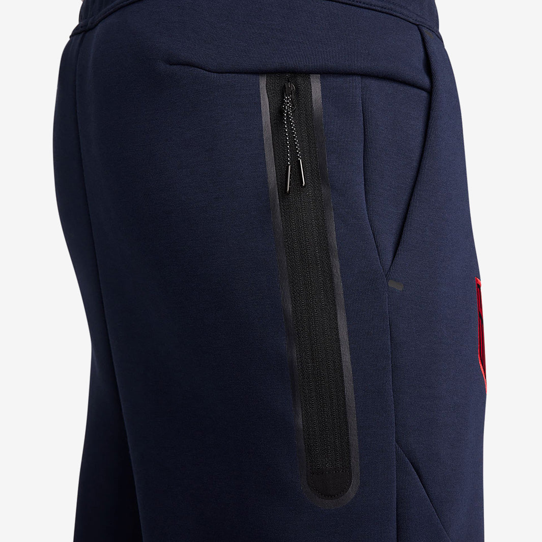 Nike USA 2024 Tech Fleece Pant - Obsidian/Sport Red - Mens Replica