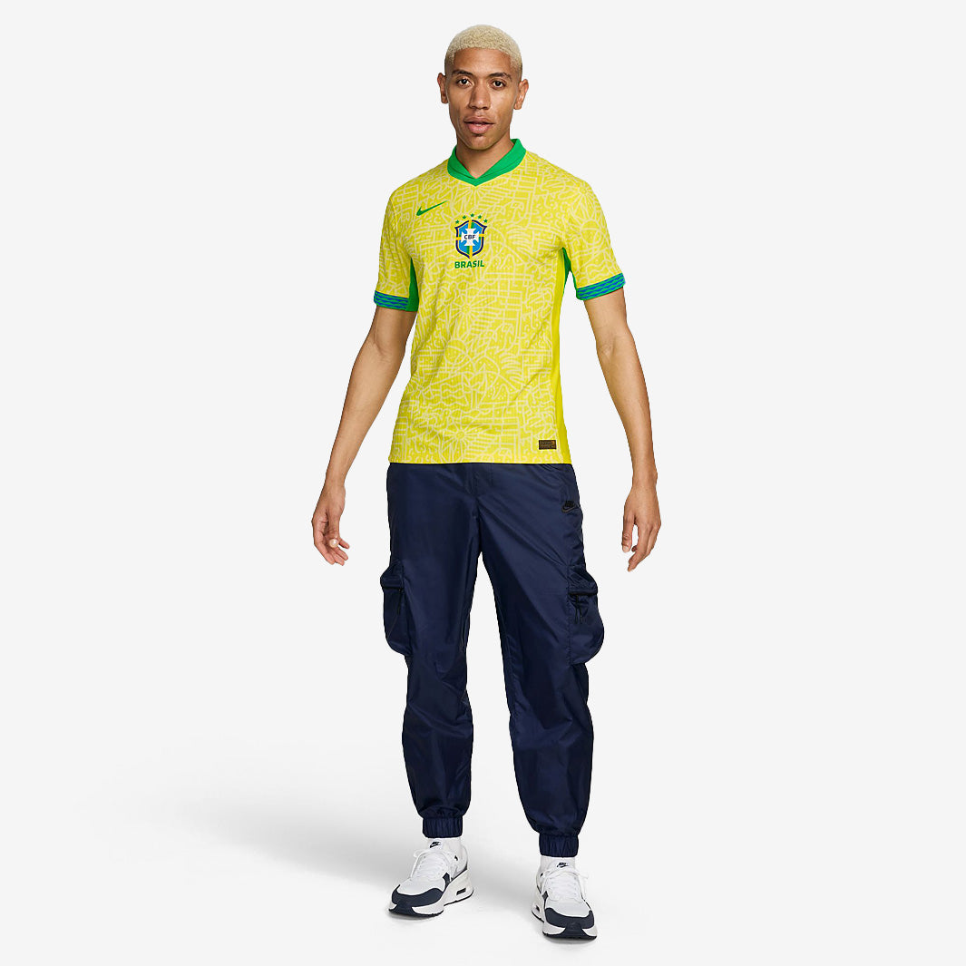 Nike Brazil 2024 Dri-FIT ADV Match SS Home Jersey - Dynamic Yellow