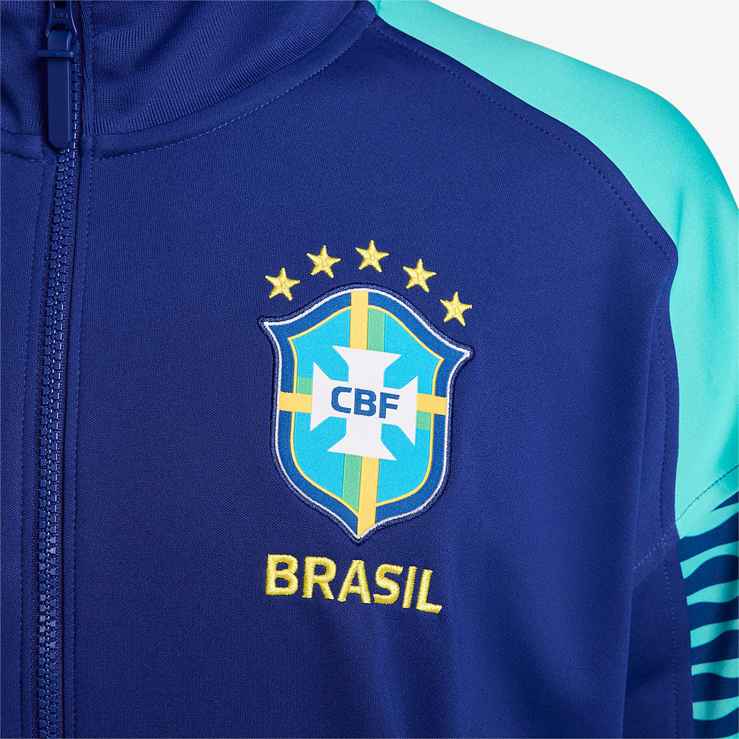 Nike Brazil 2024 Dri-FIT Anthem Jacket - Deep Royal Blue/Lt Retro