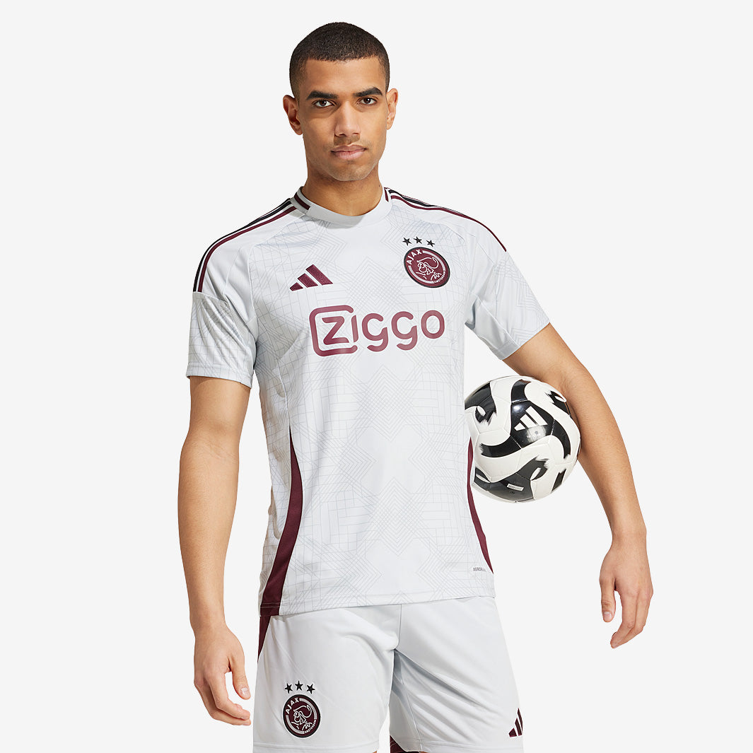 adidas Ajax 24/25 Third Shirt - Clear Grey - Mens Replica