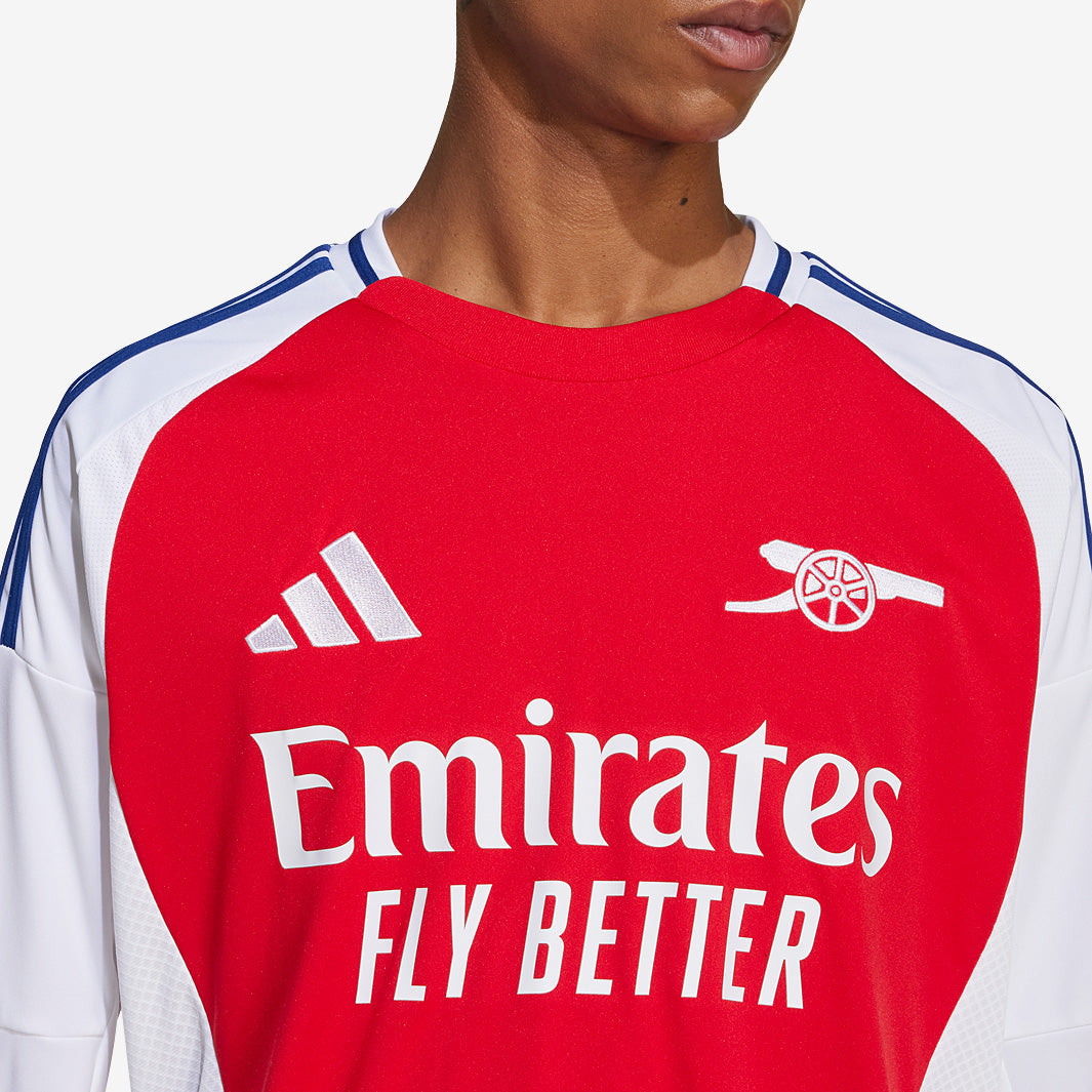 Arsenal シャツ Sサイズ adidas Arsenal 24/25 LS Home Shirt - Better Scarlet/White - Mens