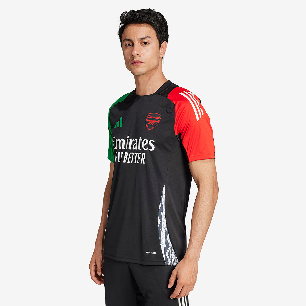 極美品 アーセナルArsenal 24/25 Pro Training Top adidas Arsenal 24/25 Tiro 24 Training Top - Aurora Black - Mens