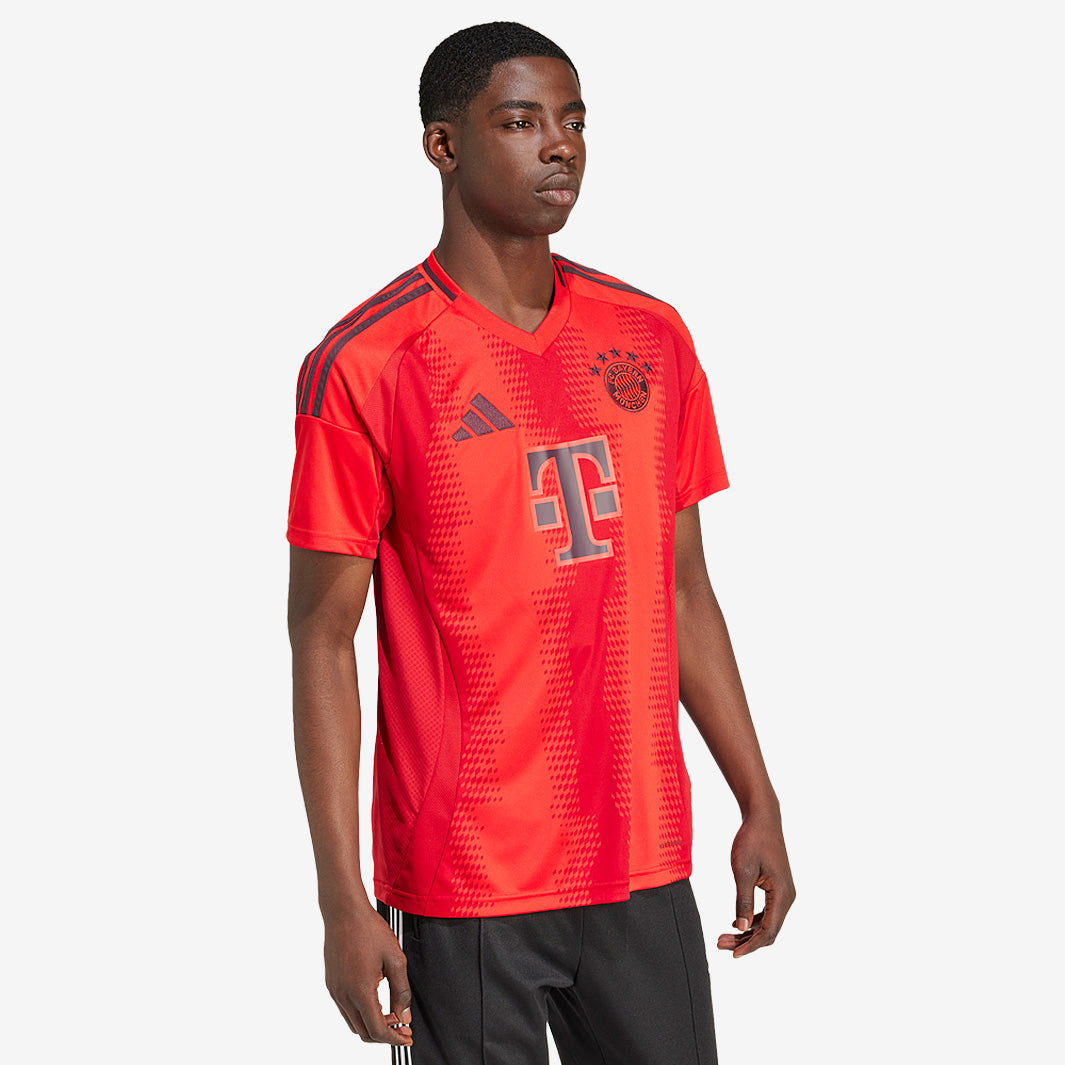 adidas Bayern Munich 24/25 Home Shirt - Red - Mens Replica