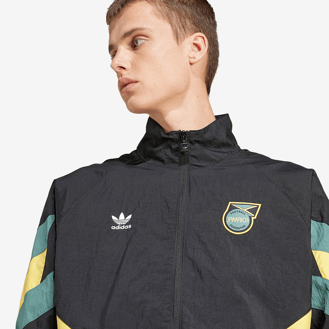 adidas Originals Jamaica Track Top - Black - Mens Replica