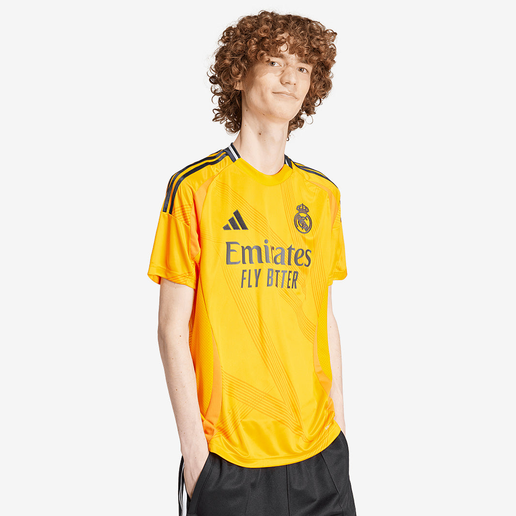 adidas Real Madrid 24/25 Away Shirt - Crew Orange - Mens Replica