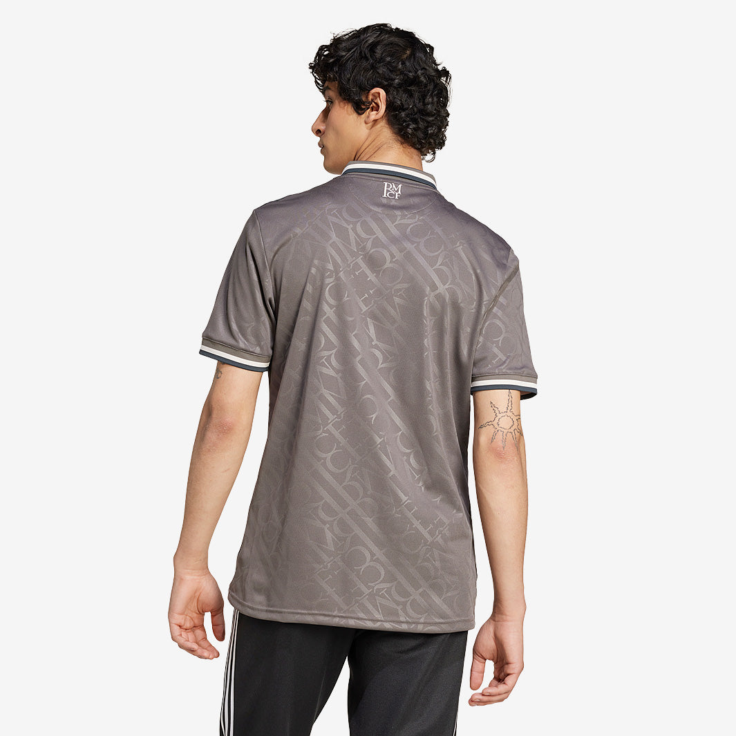 adidas Originals Real Madrid Third Shirt - Charcoal - Mens Replica