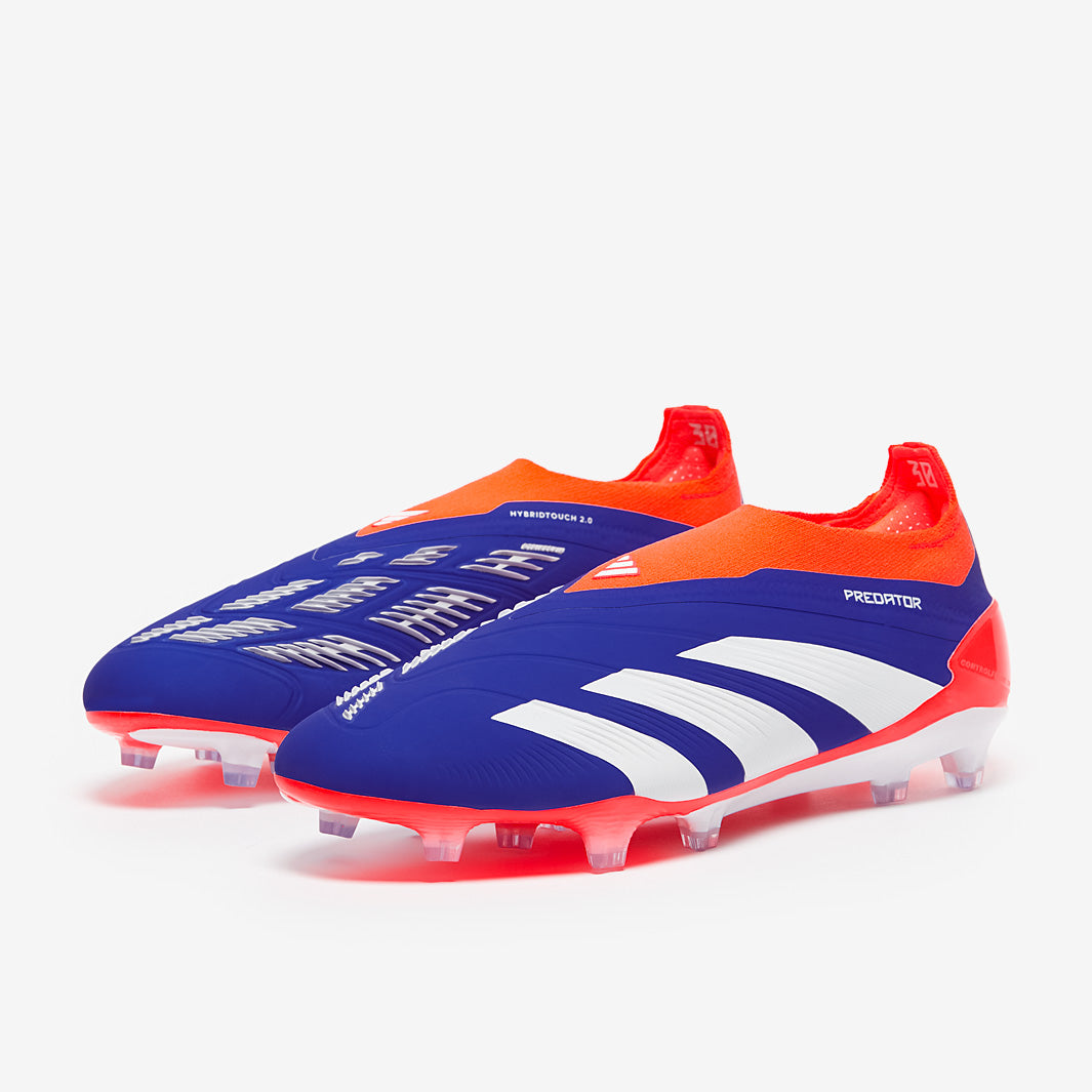 adidas Predator Elite Laceless Firm Ground - Lucid Blue/Ftwr White