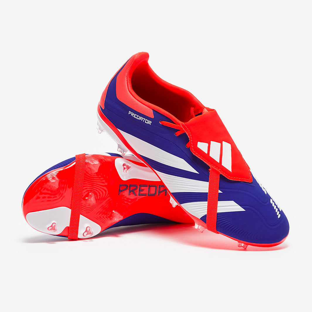 adidas Kids Predator Elite Tongue Firm Ground - Lucid Blue/Ftwr