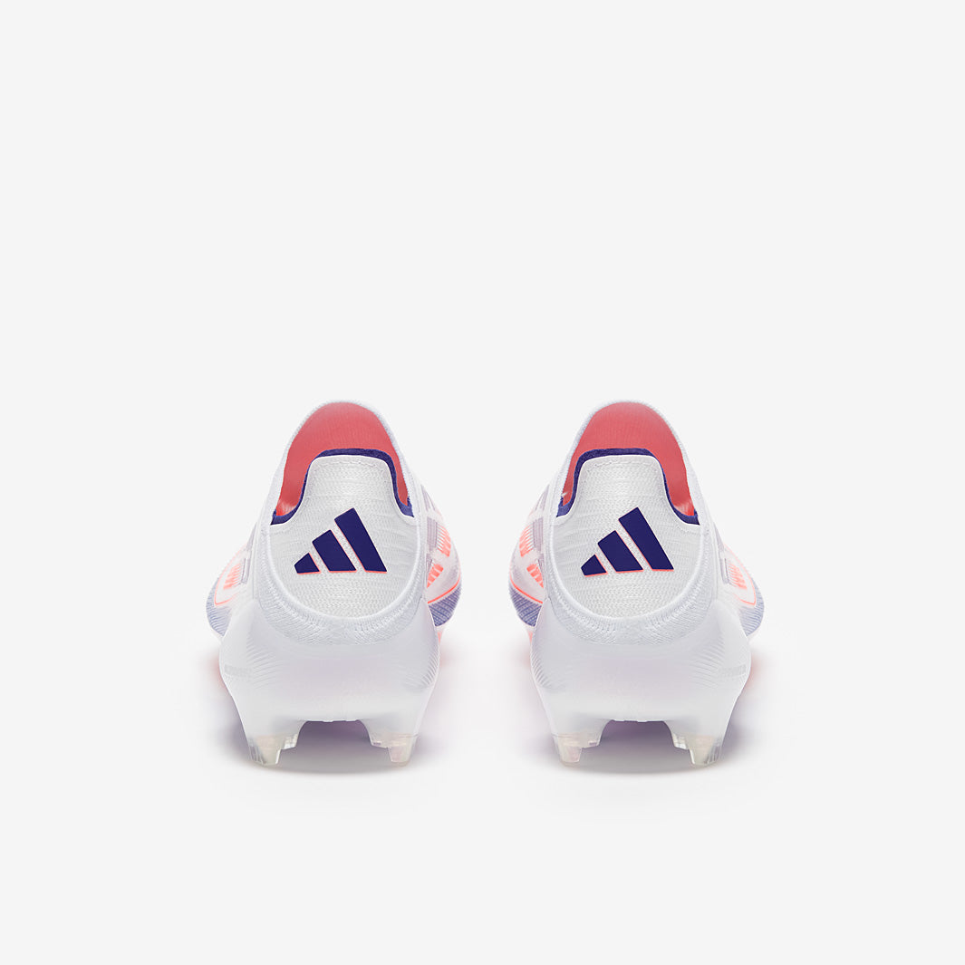 adidas F50 Elite Laceless Firm Ground - Ftwr White/Solar Red/Lucid