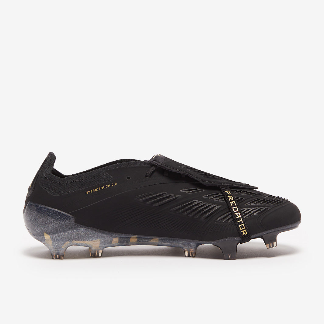 adidas Predator Elite Tongue Firm Ground - Core Black/Carbon/Gold