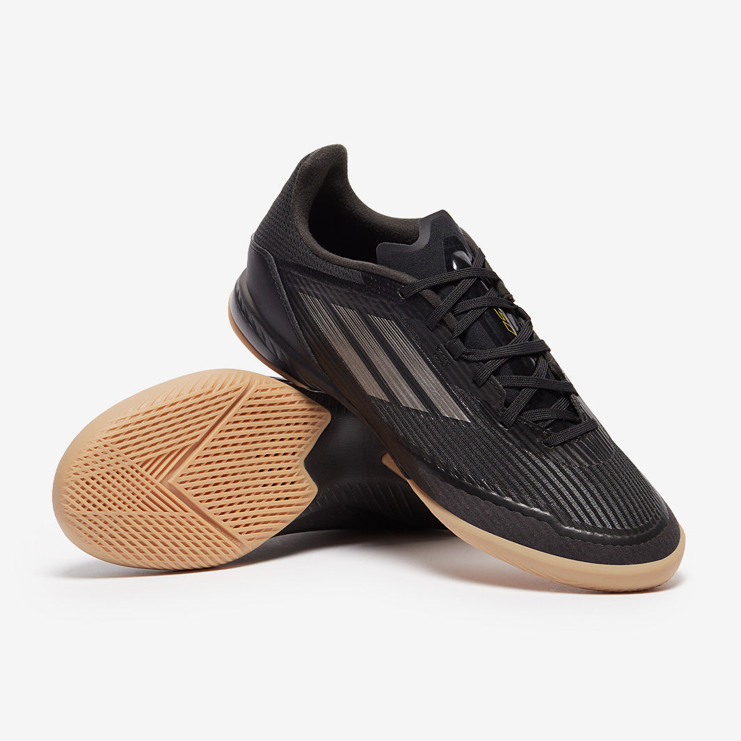 adidas F50 League Indoor - Core Black/Iron Met/Gold Met - Adult Boots
