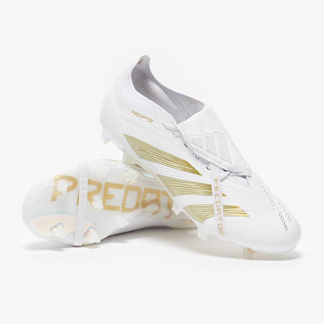 adidas Predator Elite Tongue Firm Ground - Ftwr White/Gold Met