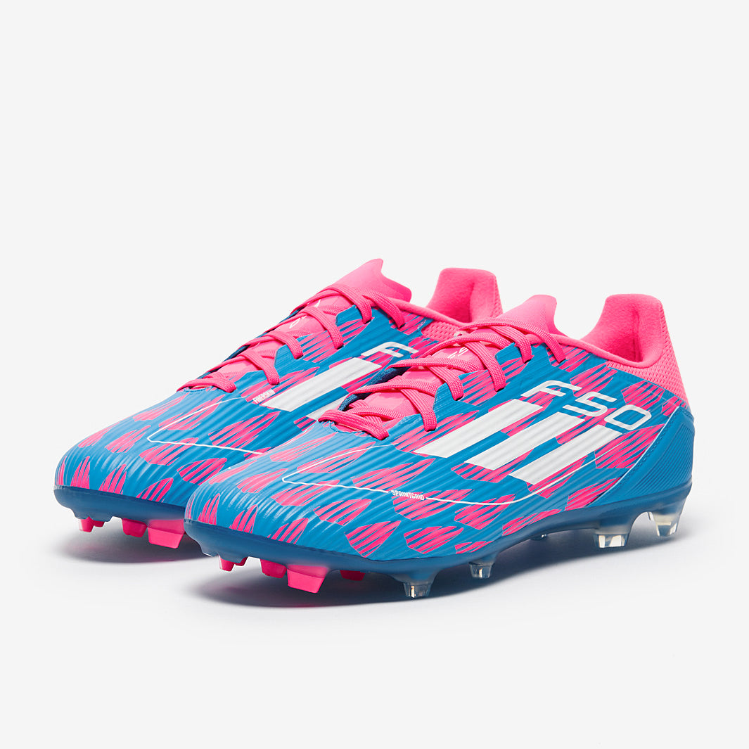 ブルー32、ピンク32 adidas F50 League Firm Ground/Mixed Ground - Solar Blue/Ftwr White