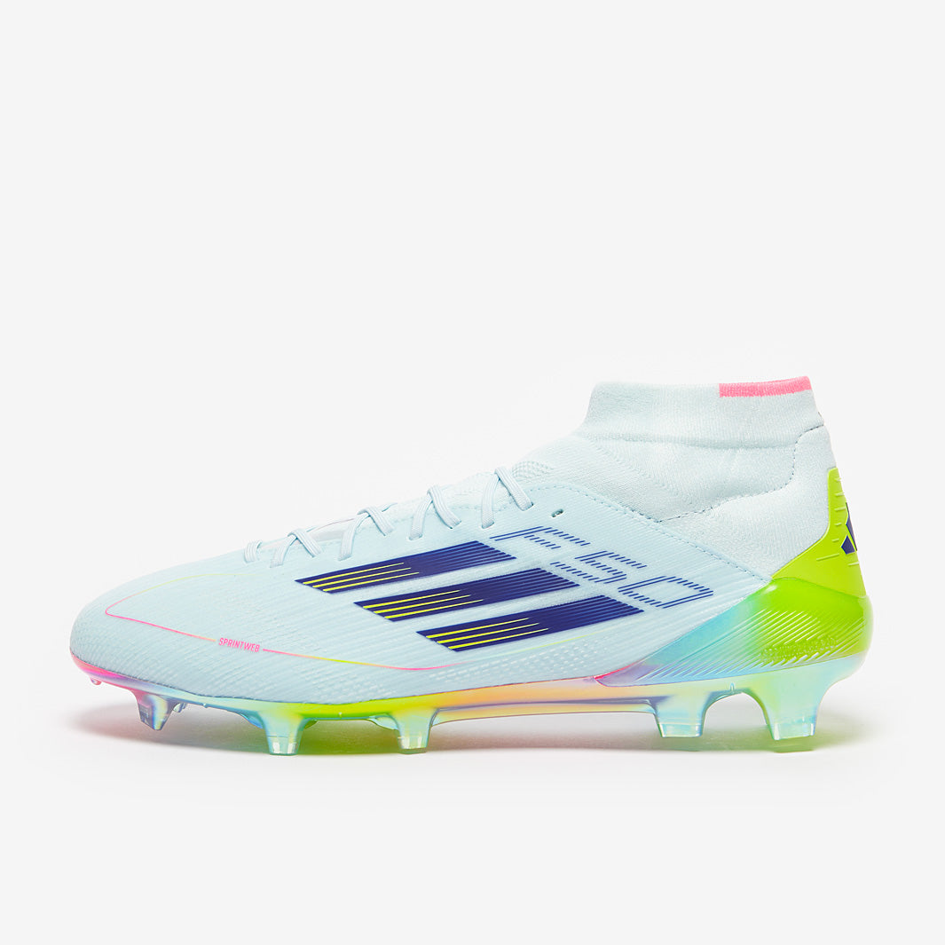 adidas Womens F50 Elite Mid Firm Ground - Almost Blue/Semi Lucid