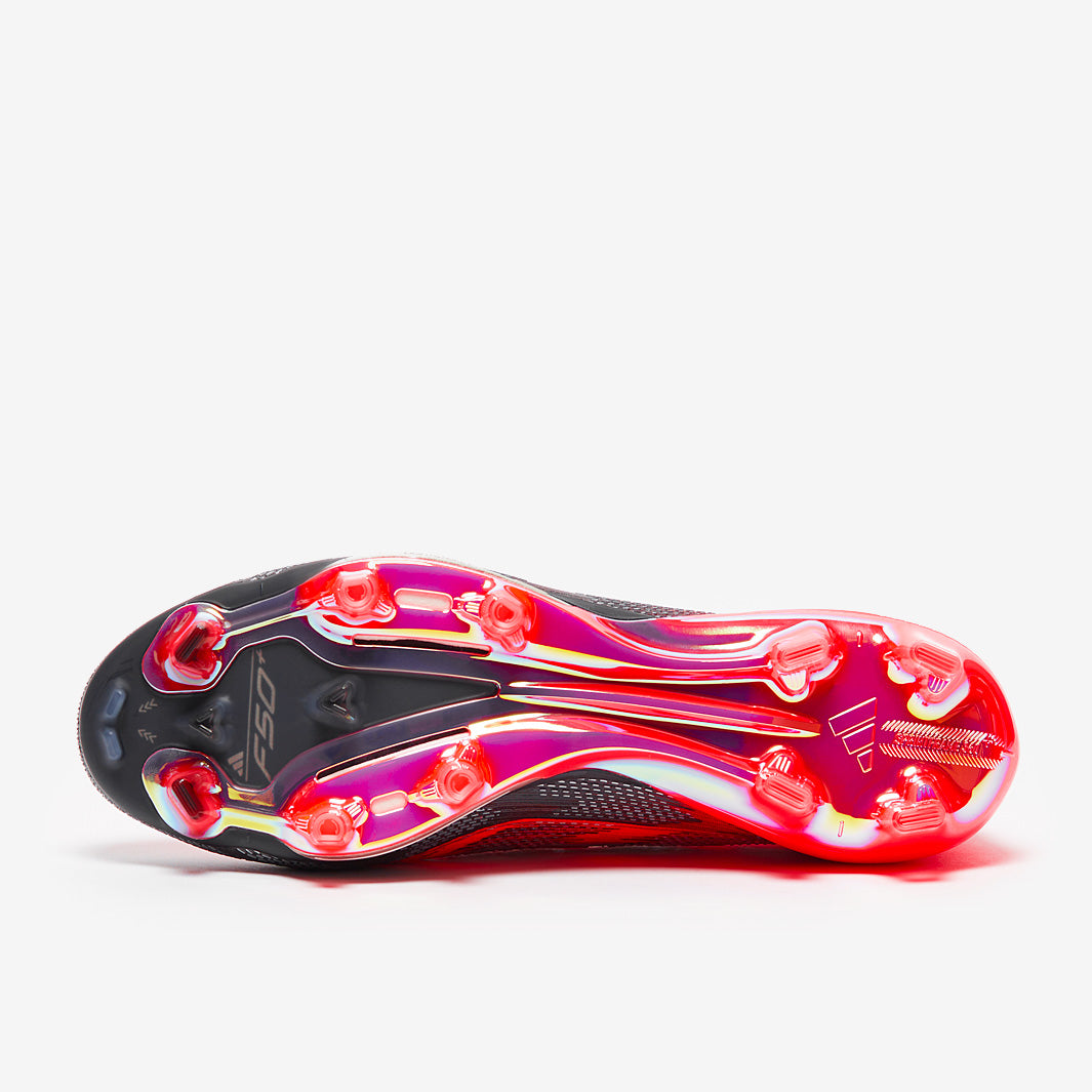 adidas F50+ Firm Ground - Turbo/Aurora Black/PlatIndoor Met