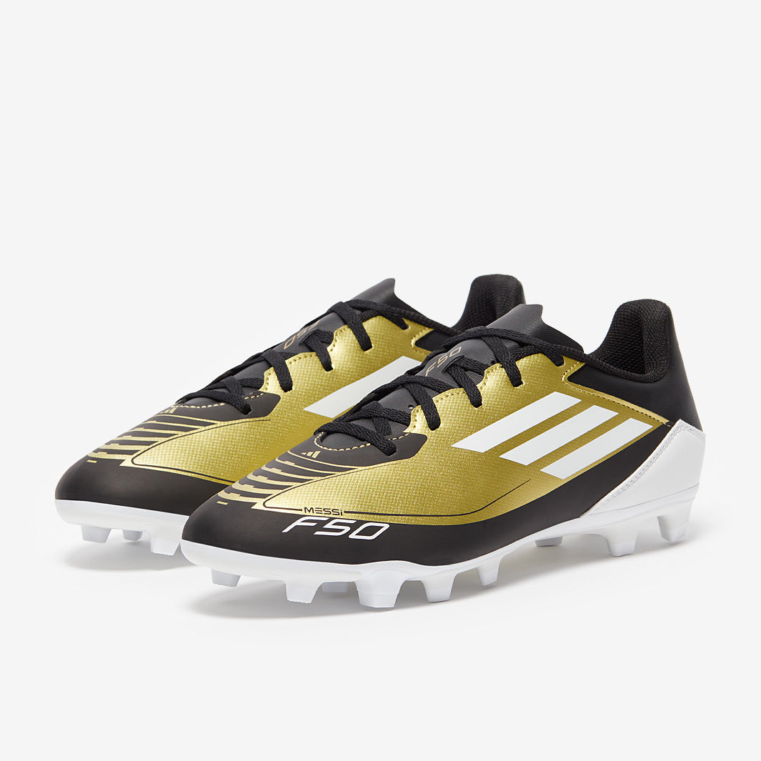 adidas F50 x Messi Club Firm Ground - Gold Met/Ftwr White/Core