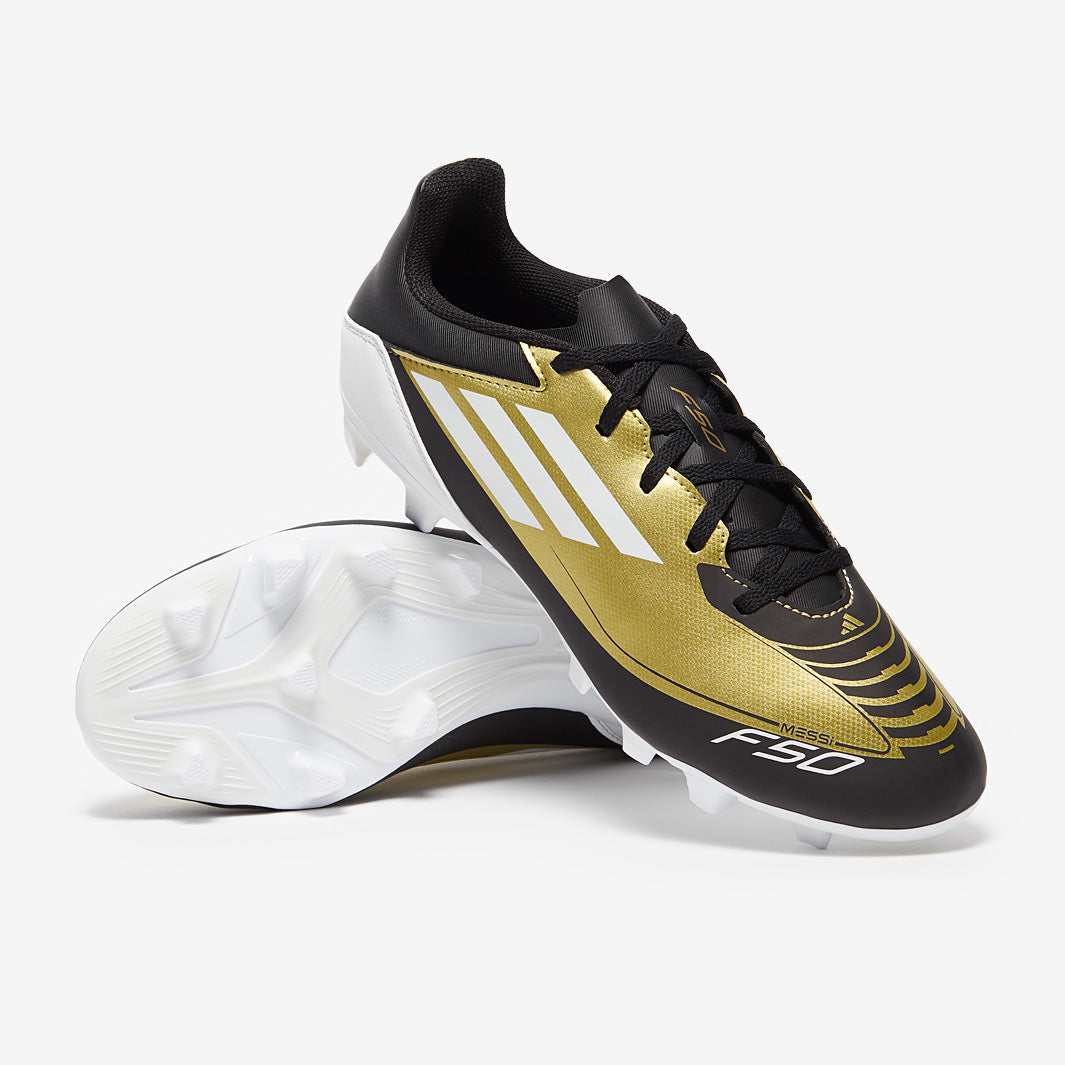 adidas F50 x Messi Club Firm Ground - Gold Met/Ftwr White/Core