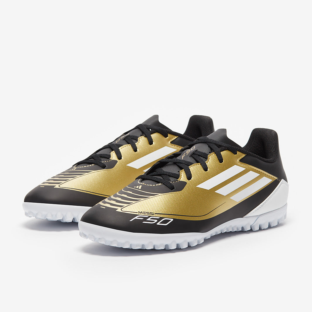 adidas F50 x Messi Club Turf - Gold Met/Ftwr White/Core Black