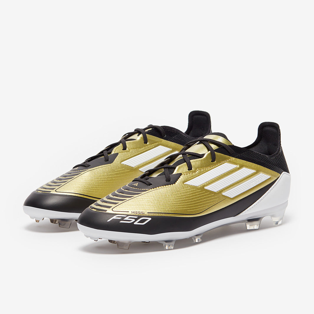 adidas F50 メッシモデル ゴールド/ブラック adidas F50 Club FxG Messi Gold/Black Soccer Cleats - model IG9331
