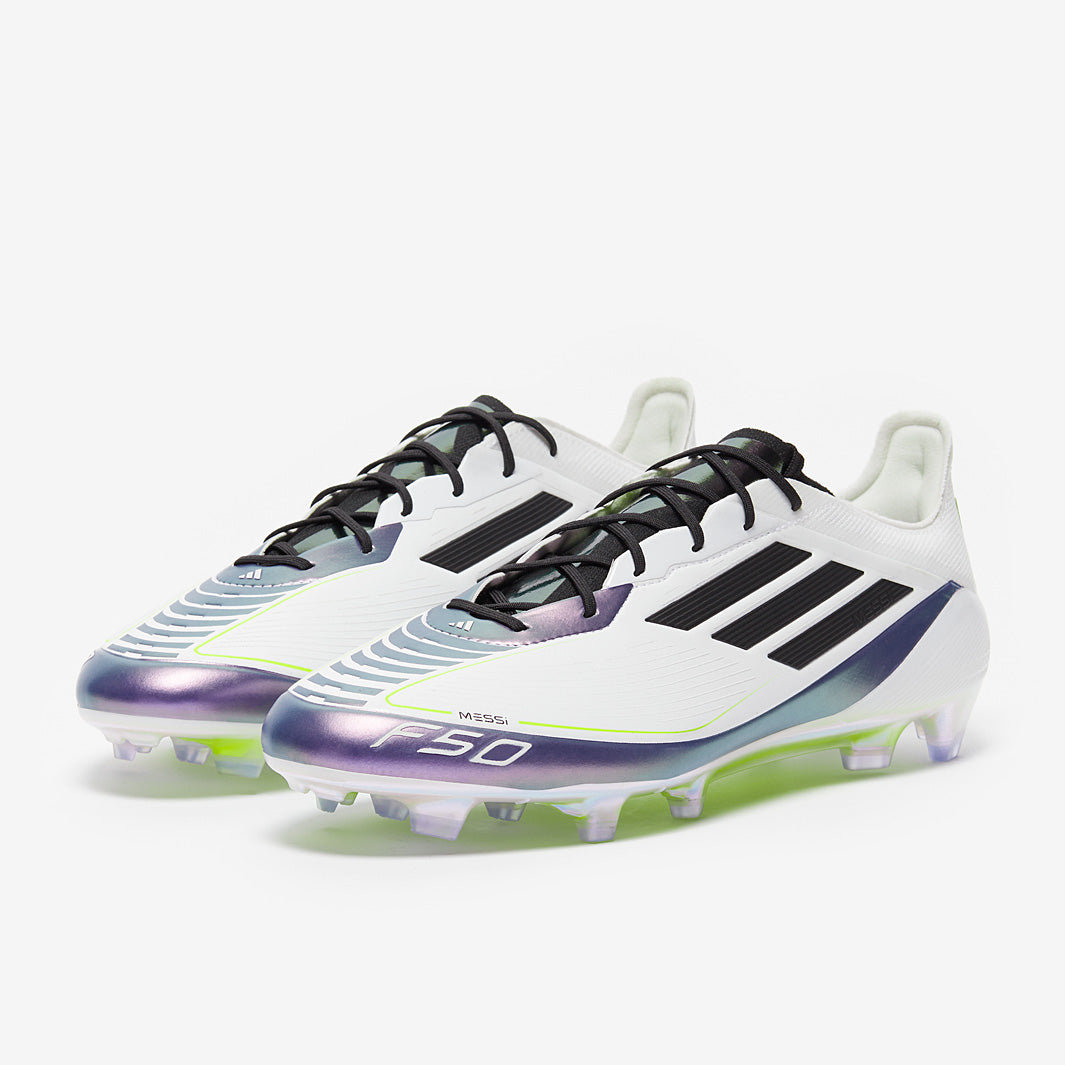 adidas F50 MESSI ホワイト/パープル adidas F50 League FG/MG Messi Soccer Cleats White Purple IE9073