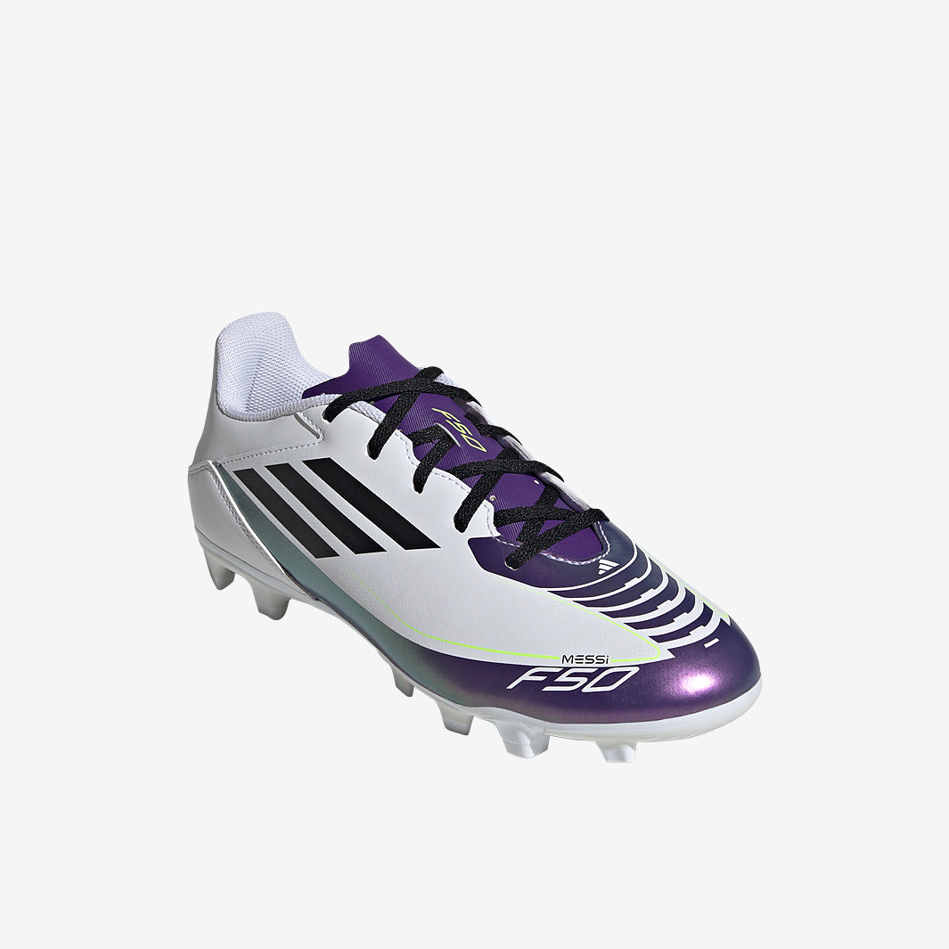 adidas F50 MESSI ホワイト/パープル adidas F50 x Messi Club Firm Ground - Ftwr White/Core Black/Unity