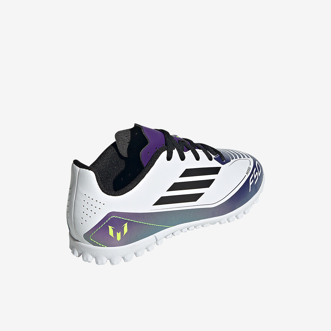 adidas Kids F50 x Messi Club Turf - Ftwr White/Core Black/Unity