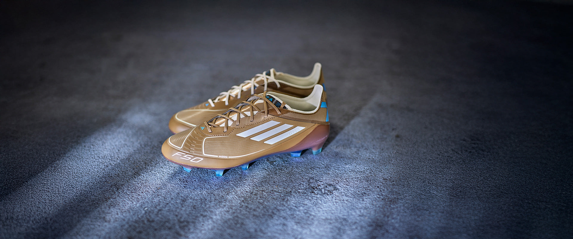 新品 Adidas F50 Messi Elite Leo X BB adidas F50 x Messi Elite Firm Ground x Bad Bunny - Cardboard/Cream