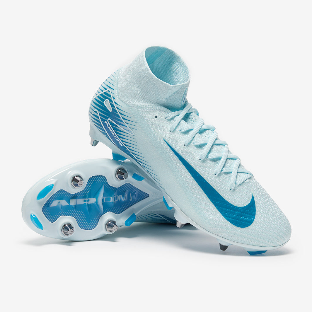 Nike Mercurial サッカーシューズ ホワイト/ブルー Nike Air Zoom Mercurial Superfly X Club Firm Ground/Mixed Ground