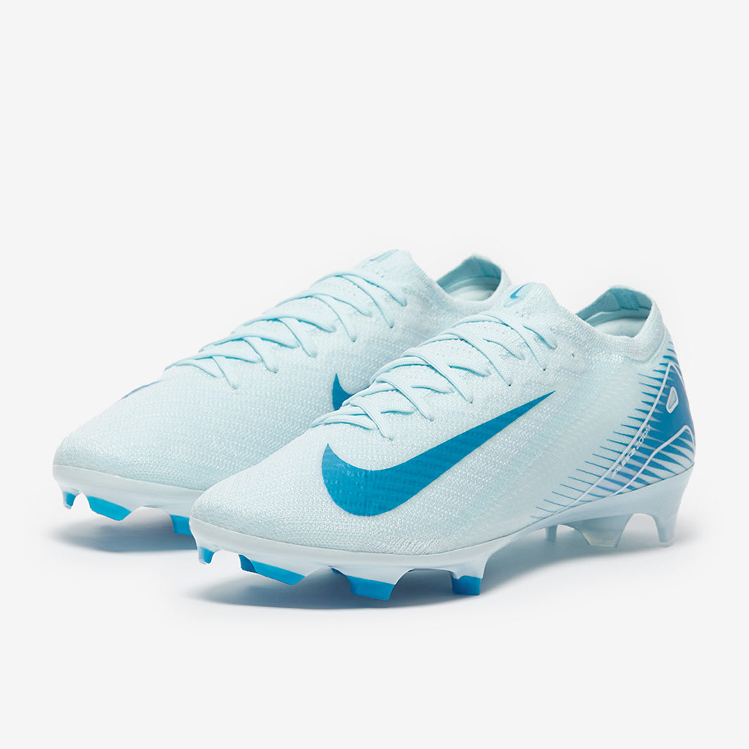 Nike Mercurial サッカーシューズ ホワイト/ブルー Nike Air Zoom Mercurial Vapor XVI Elite Firm Ground - Glacier Blue