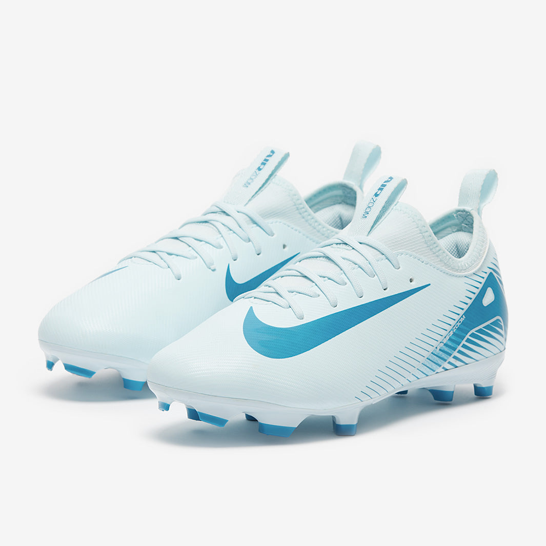 Nike Mercurial サッカーシューズ ホワイト/ブルー Nike Kids Air Zoom Mercurial Vapor XVI Academy Firm Ground/Mixed