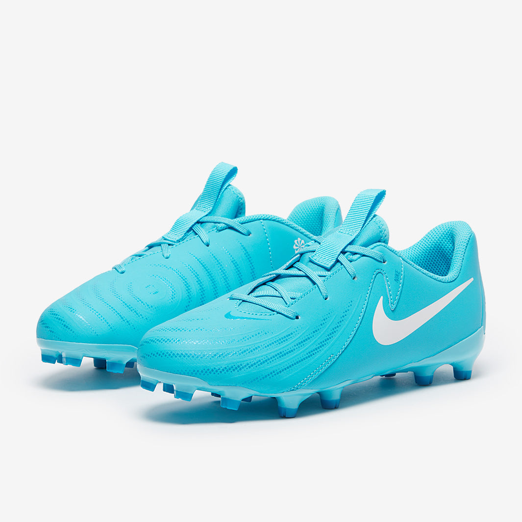 Nike サッカーシューズ アクアブルー FG Nike Kids Phantom GX II Academy Firm Ground/Mixed Ground - Blue