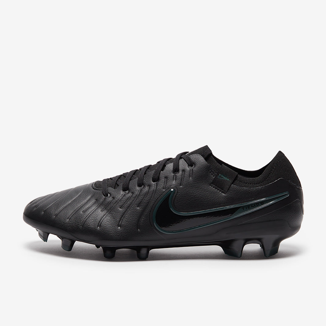 Nike Tiempo ブラック サッカーシューズFG Nike Tiempo Legend X Pro Firm Ground - Black/Black/Deep Jungle