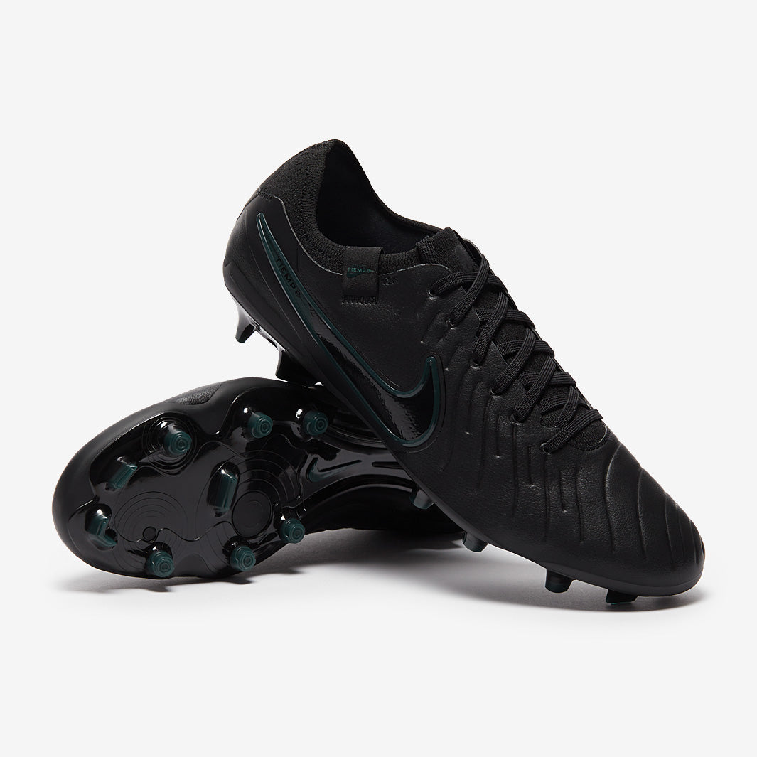Nike Tiempo Legend X Pro Firm Ground - Black/Black/Deep Jungle