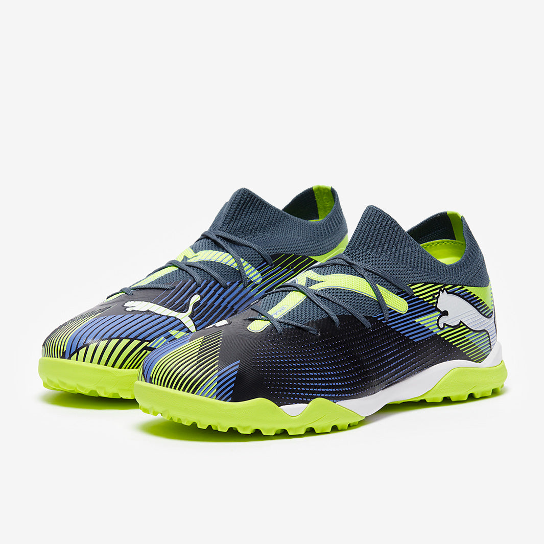 SAPEur サプール　JUST IMACINE THE FUTURE Puma Future 7 Match Turf - Gray Skies/Puma White/Fizzy Apple