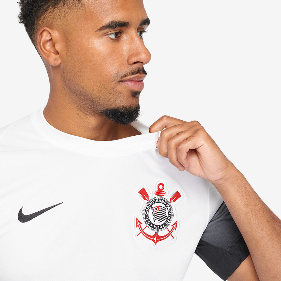 Nike Corinthians 24/25 Dri-FIT SS Stadium Home Shirt - White/Black