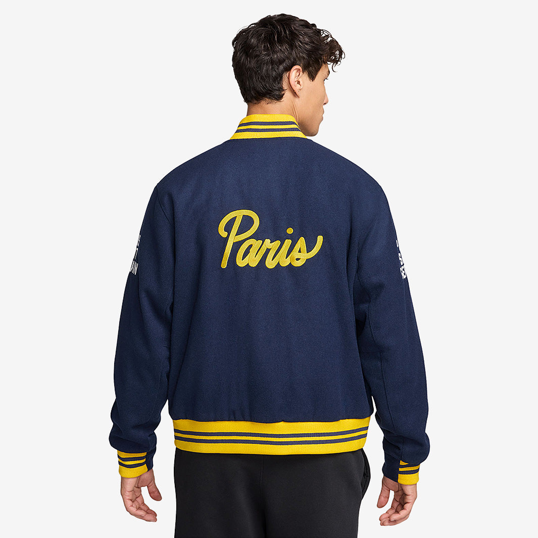ジャケット・アウター Paris Saint-Germain / PSG VARSITY JACKET Nike Paris Saint-Germain 24/25 Varsity Jacket - Midnight Navy