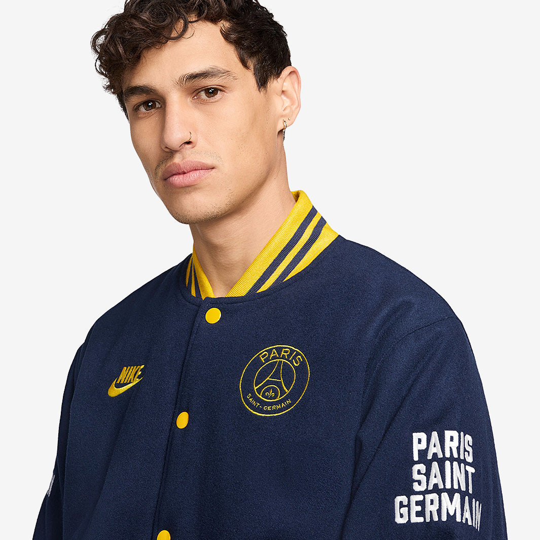 ジャケット・アウター Paris Saint-Germain / PSG VARSITY JACKET Nike Paris Saint-Germain 24/25 Varsity Jacket - Midnight Navy