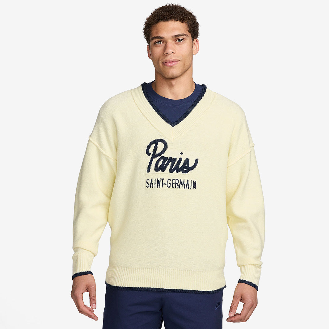 NIKE PSG ヴェイパーニット Nike Paris Saint-Germain 24/25 NSW Knitted Sweater - Alabaster