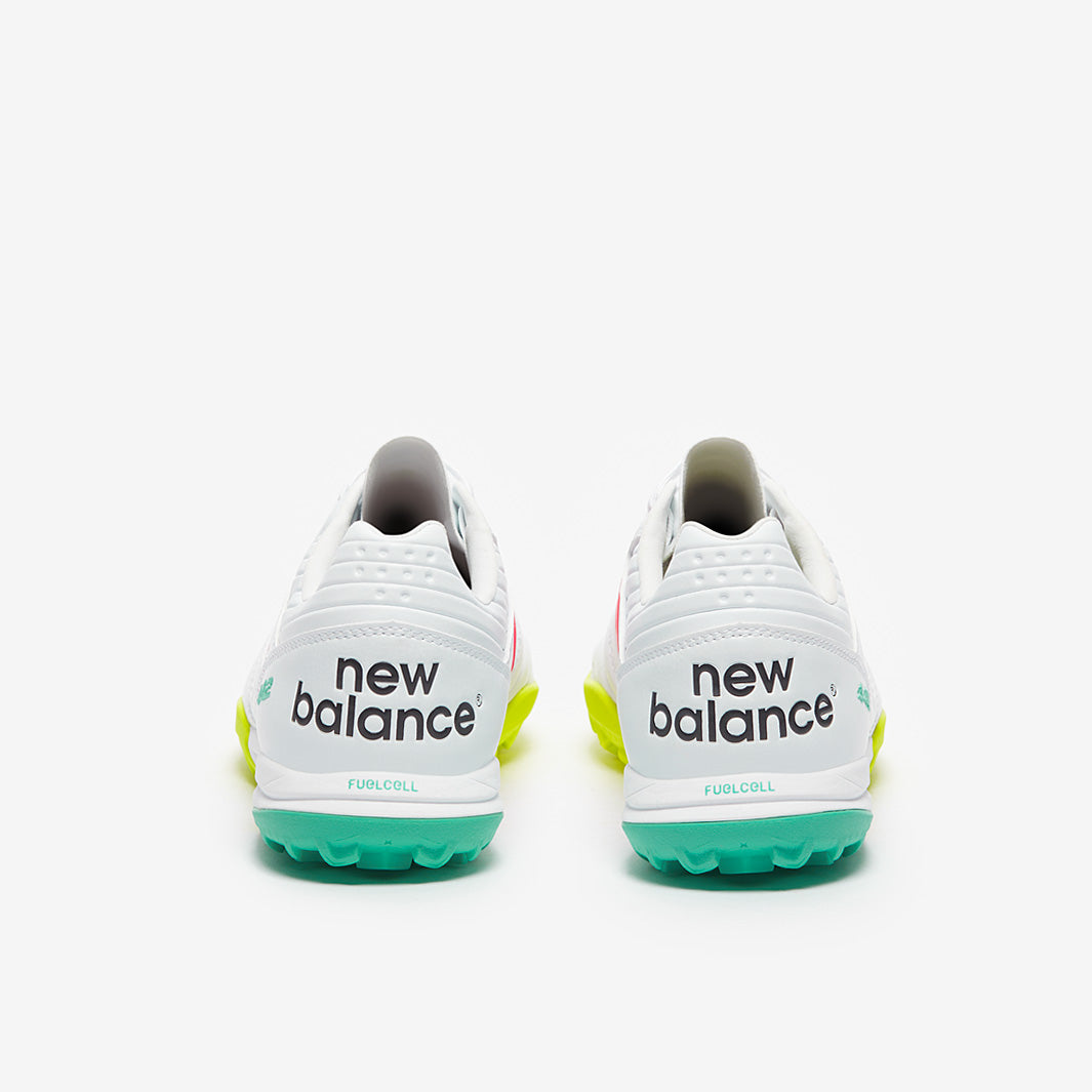 New Balance 442 V2 Pro Turf - White/Pink/Lime - Adult Boots