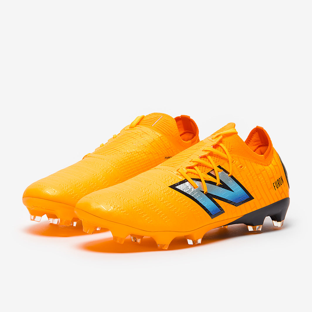 New Balance Furon V7+ Pro Firm Ground - Orange/Blue - Adult Boots