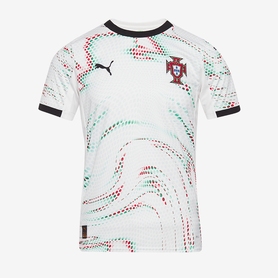 Puma Portugal 2025 Away Shirt - Puma White/Puma Black - Mens Replica