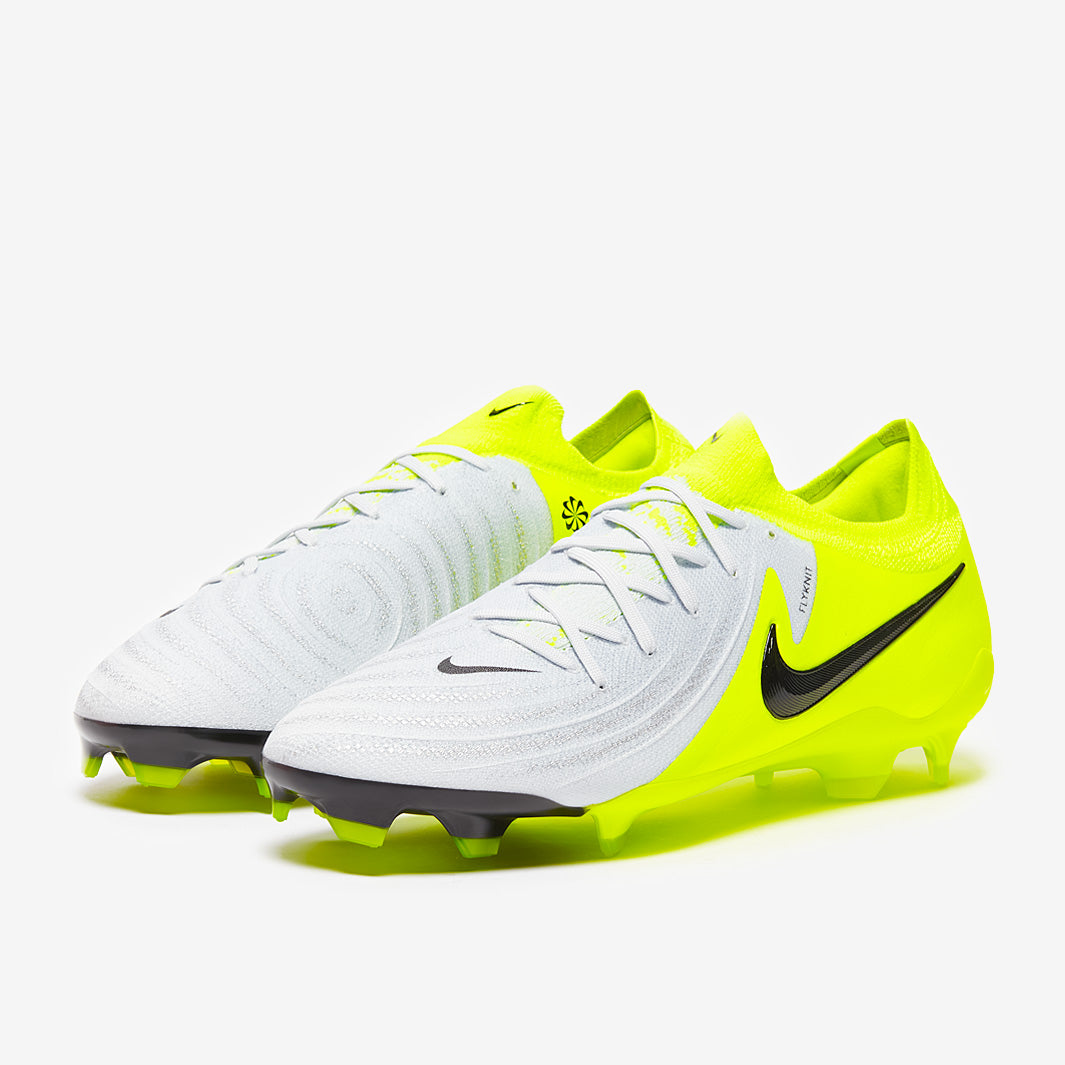 Nike Phantom GX II Pro Firm Ground - Metallic Silver/Black/Volt