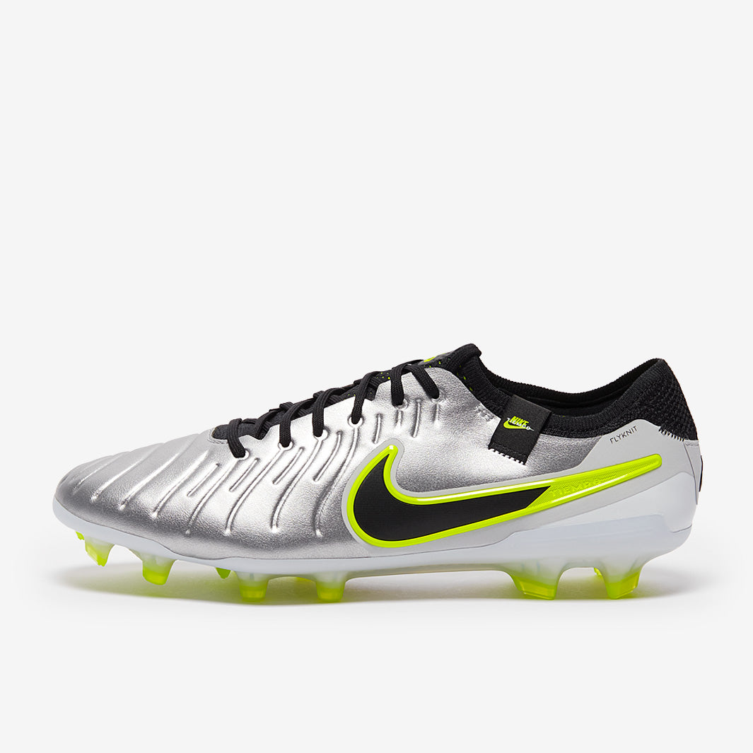 Nike Tiempo Legend X Elite Firm Ground - Metallic Silver/Black
